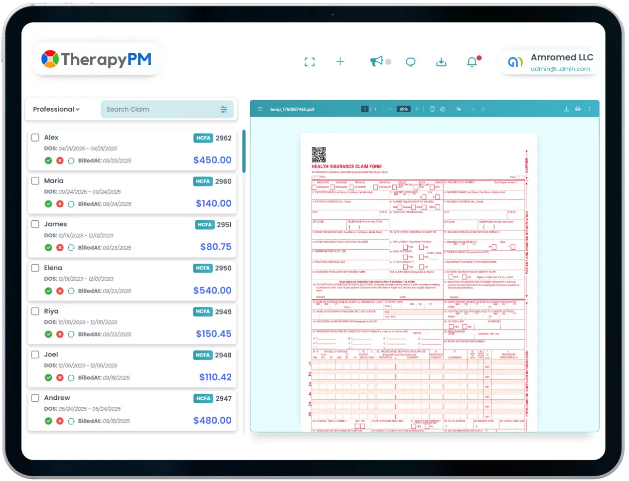 Insurance Billing Software