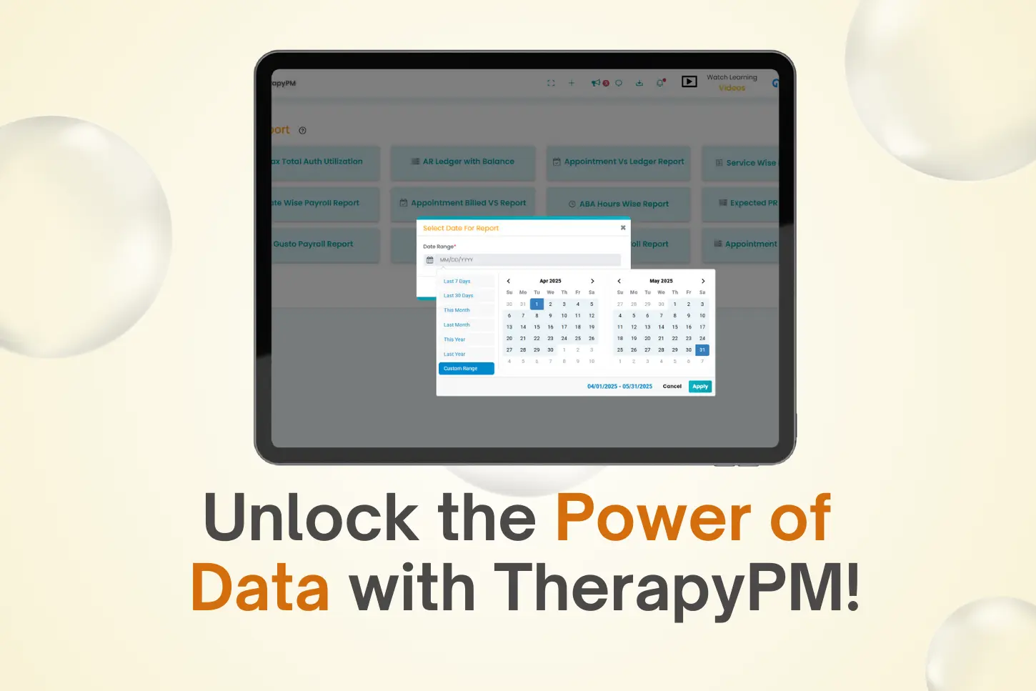 Scheduling and appointment reports
